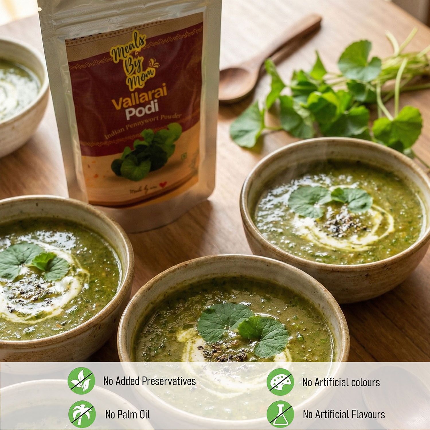 Untitled-1_0000_05 Meals by Mom – Vallarai Podi Centella / Gotu Kola Powder - 100gm - Image 1